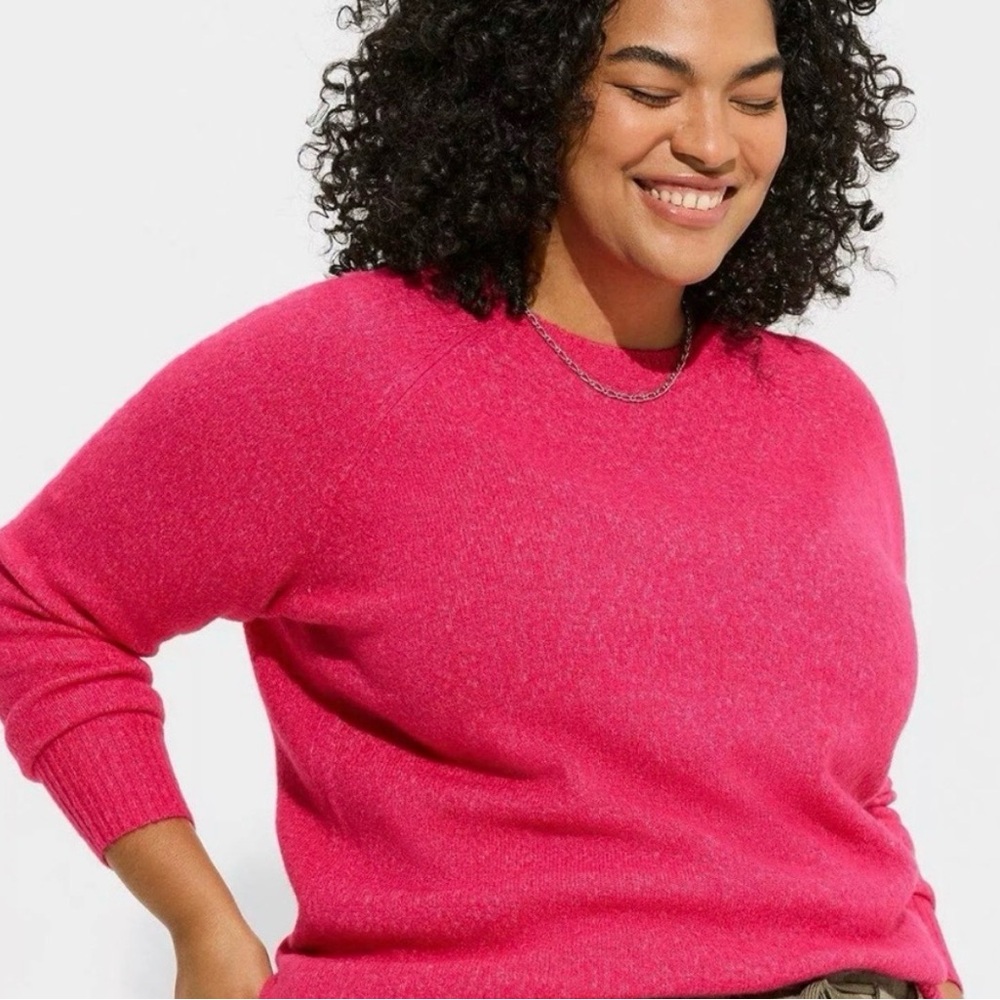 Torrid vegan cashmere pink sweater women’s plus size 2